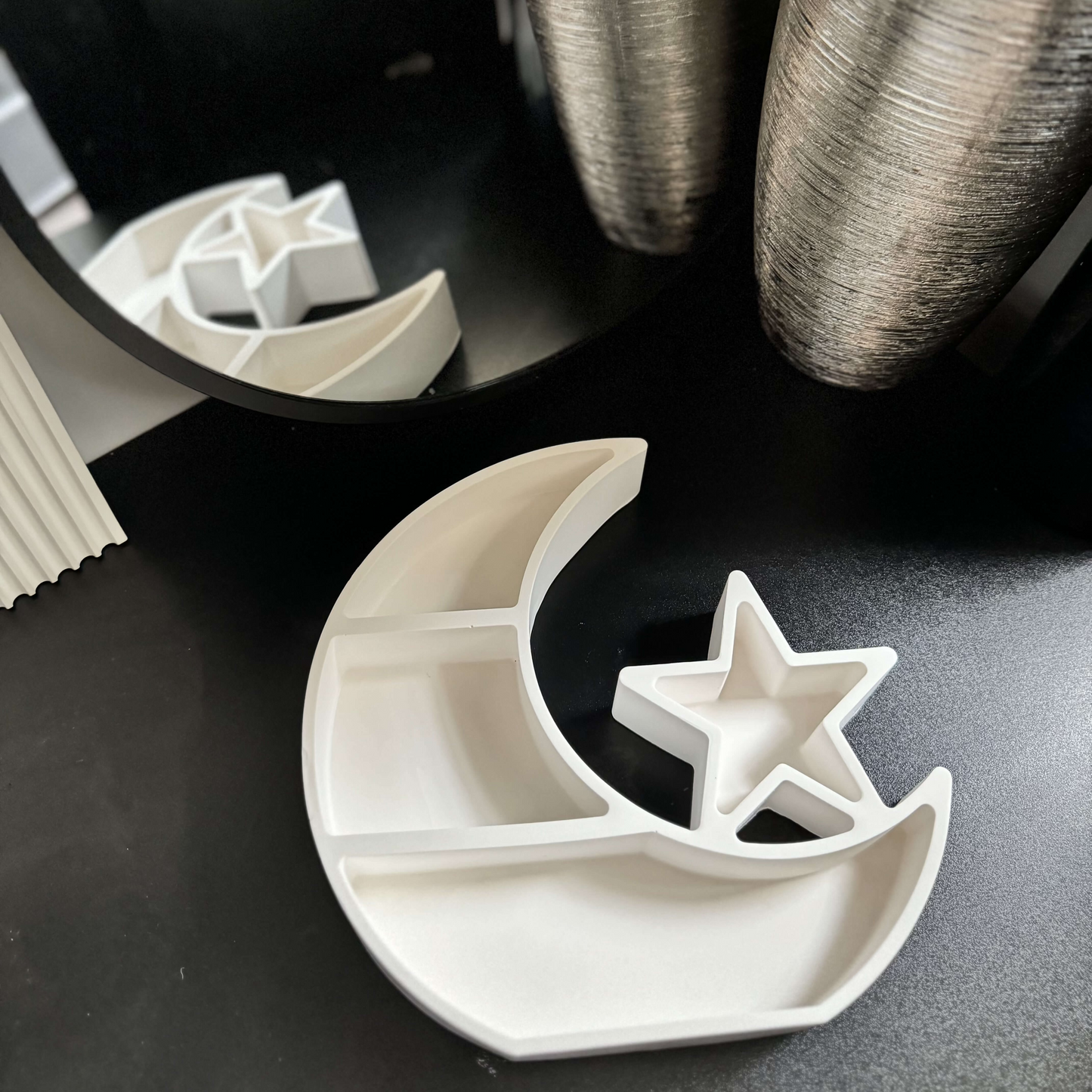 Eid Stone Moon & Star Display stand - Designs by Inaya