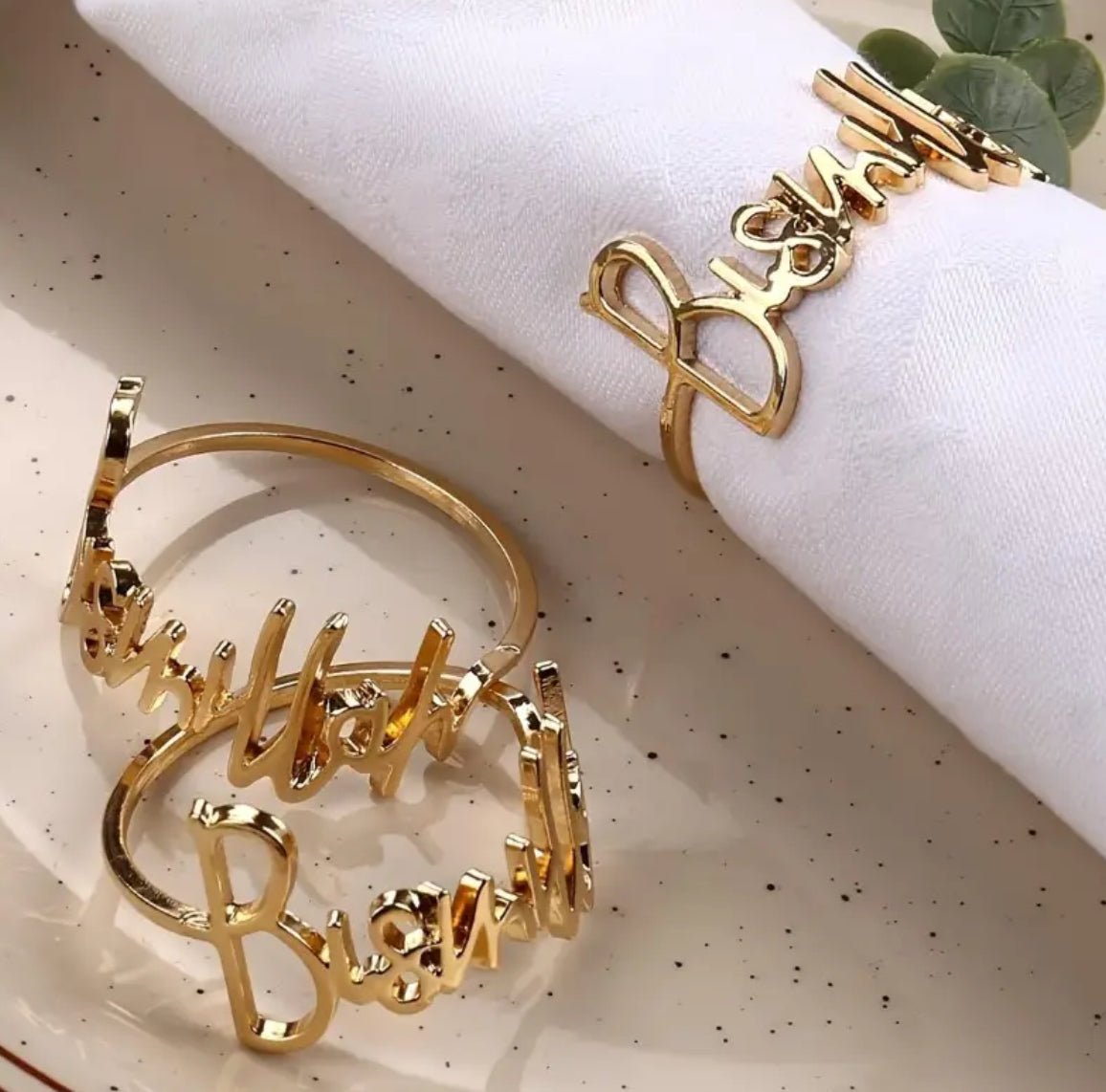 Bismillah Napkin Rings | Holder - Designs by Inaya