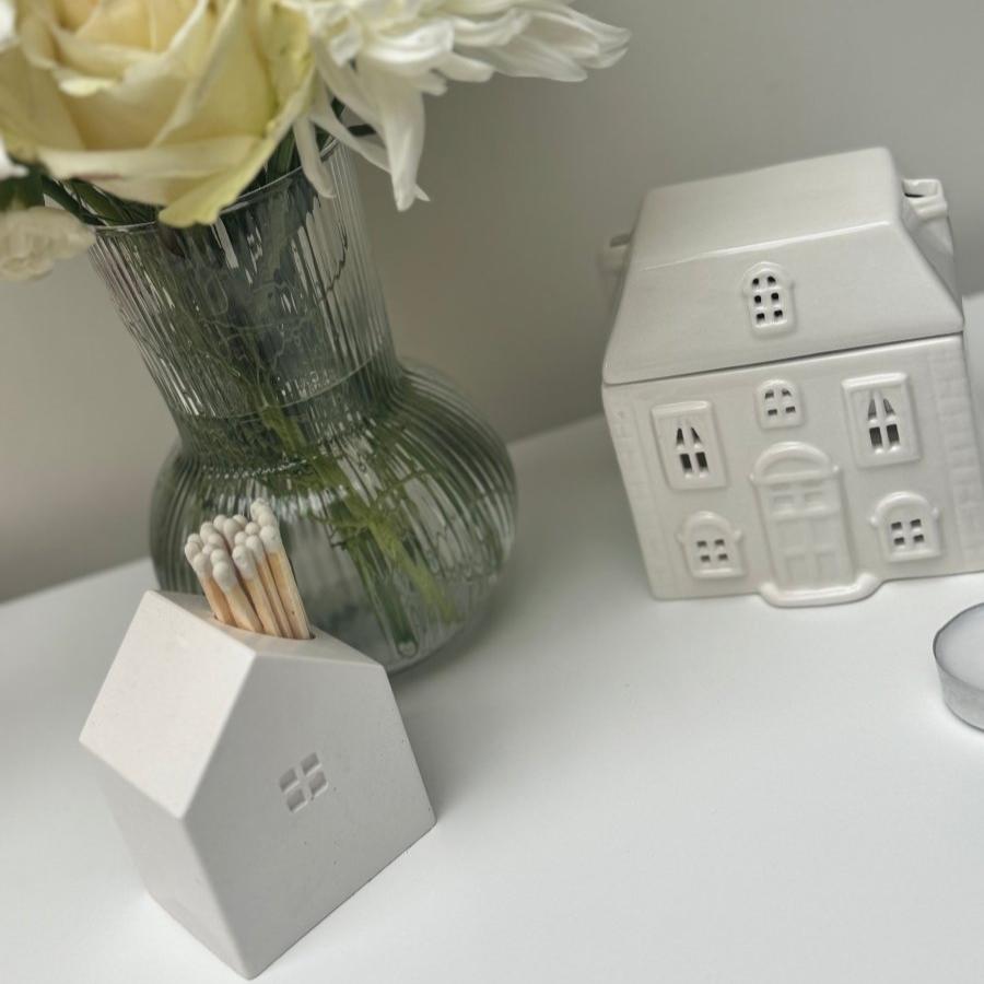 Ceramic House Wax/Oil Burner - Perfect for Home Decor and Gift Giving - Designs by Inaya