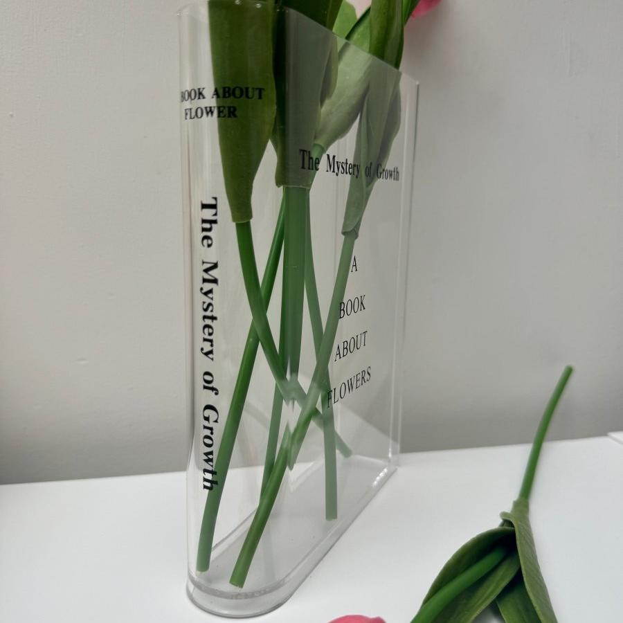 Clear Book Flower Vase - Designs by Inaya