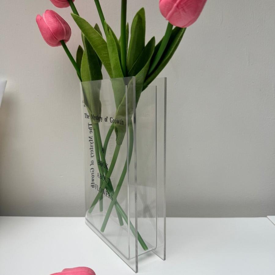 Clear Book Flower Vase - Designs by Inaya