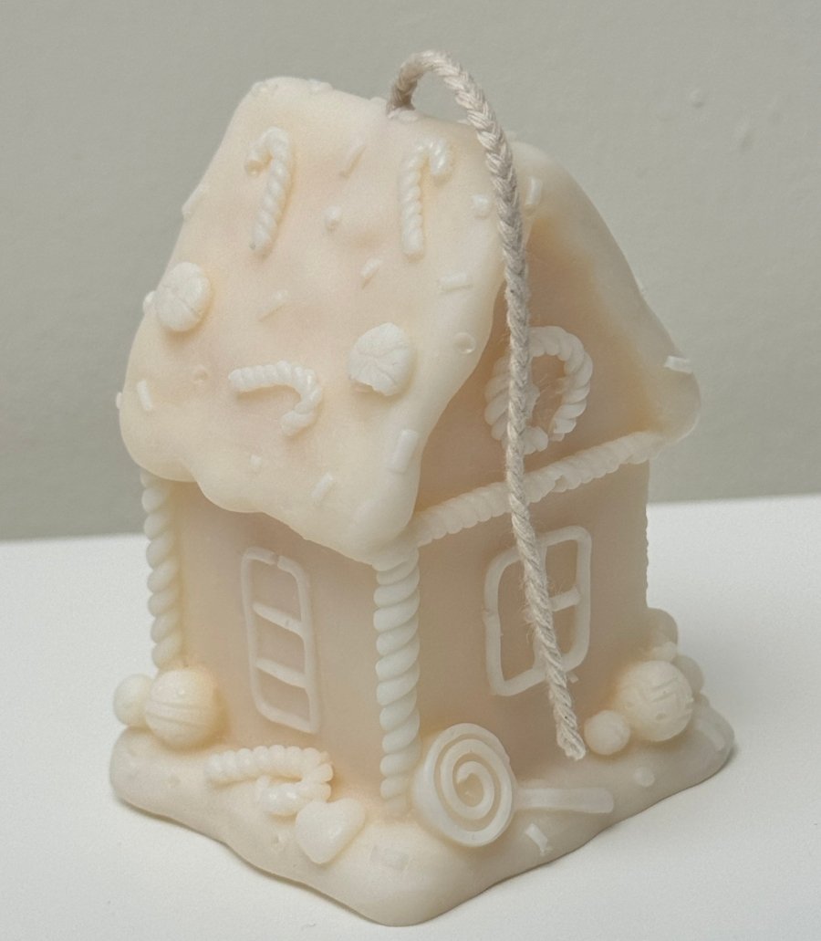 Gingerbread house Soy Wax Scented Candle | Christmas Home Decoration - Designs by Inaya