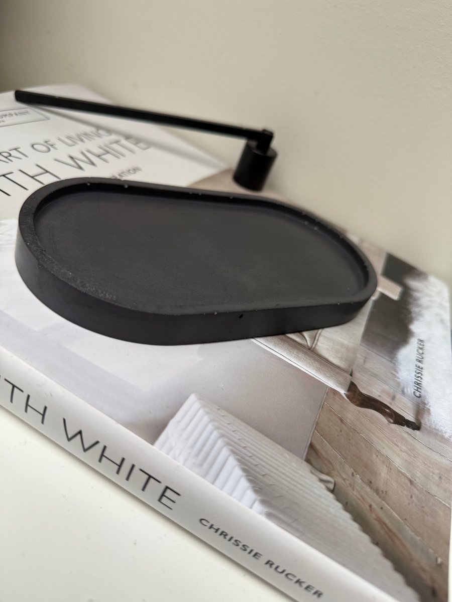 Handcrafted Oval Stone Decor Tray | Elegant Home Accessories