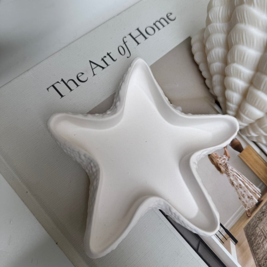 Handcrafted Starfish Trinket Dish - Perfect Coastal Decor - Designs by Inaya