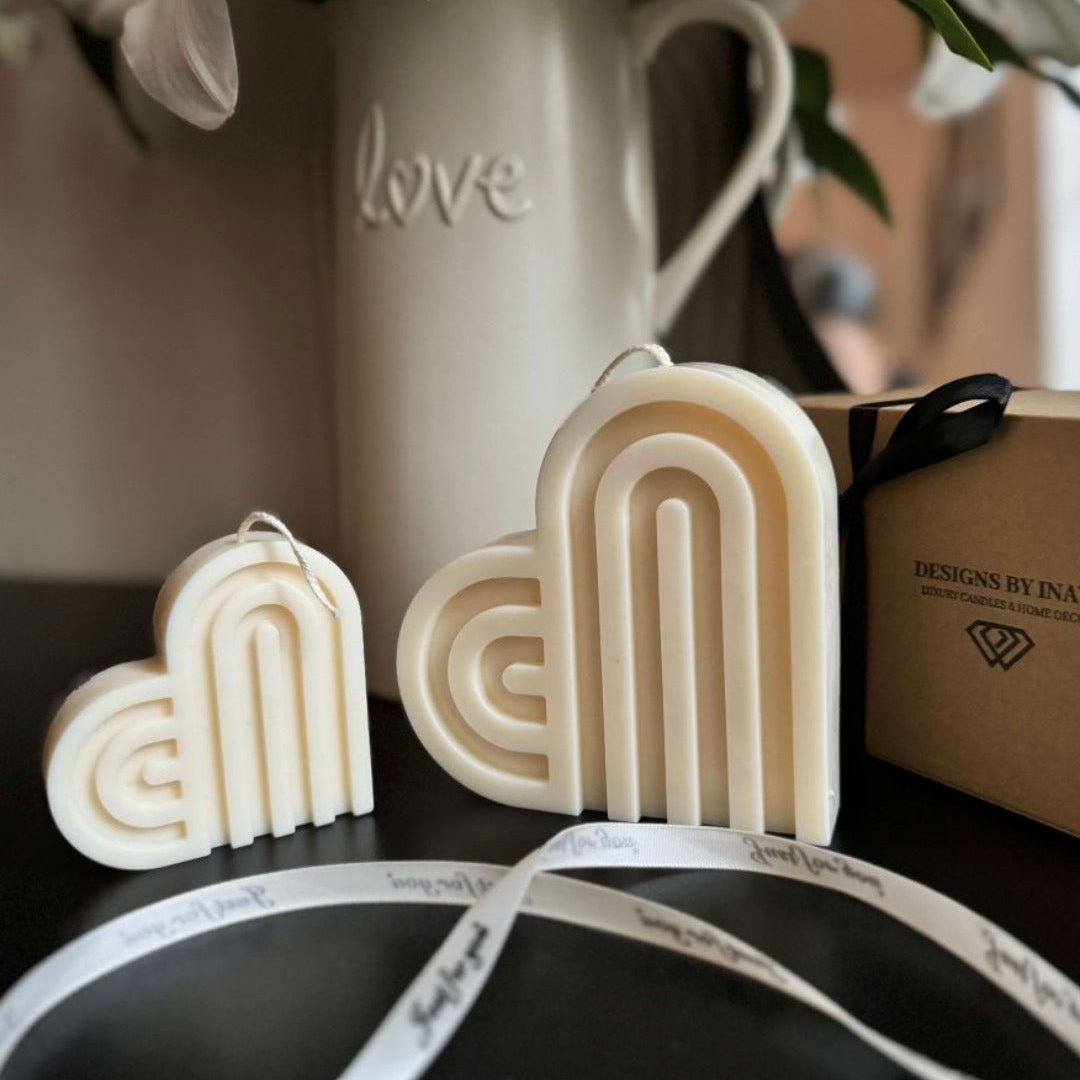 Heart Candle Gift set | Luxury Gifts - Designs by Inaya
