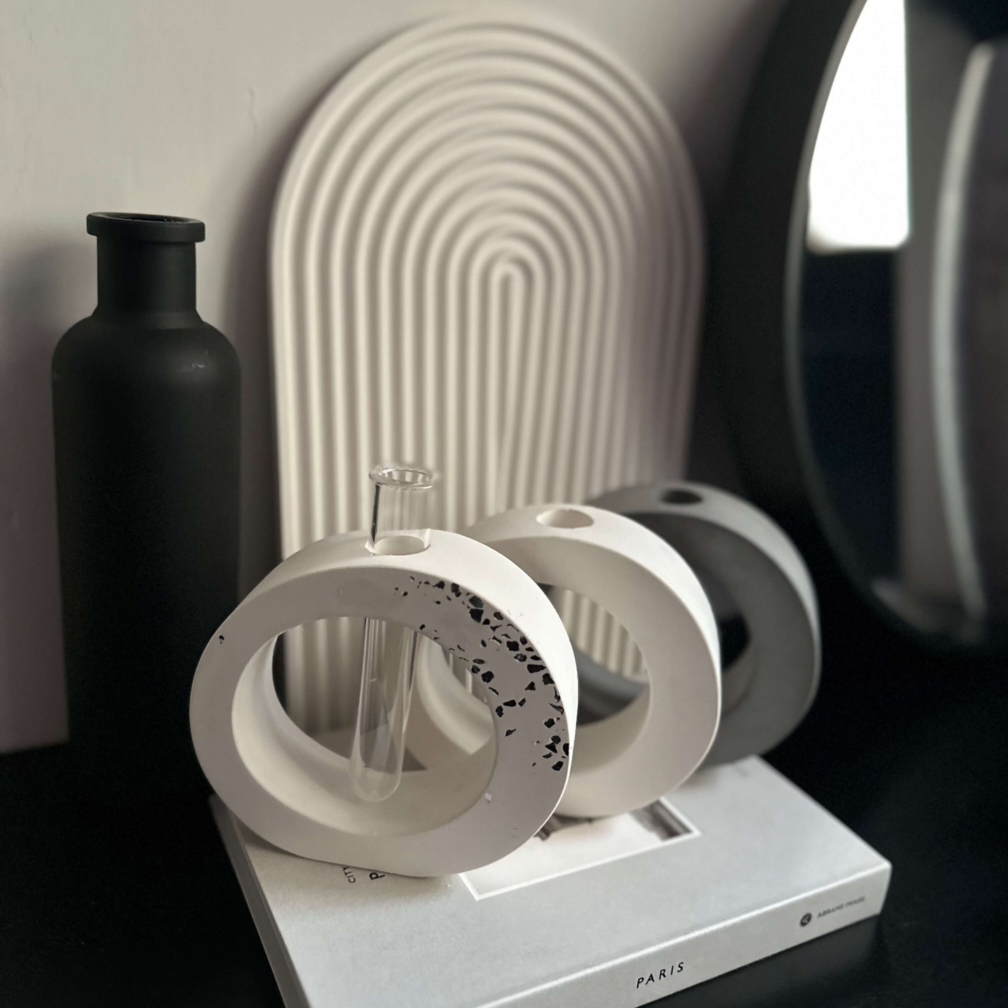 Oval Abstract Decor Vase - Designs by Inaya