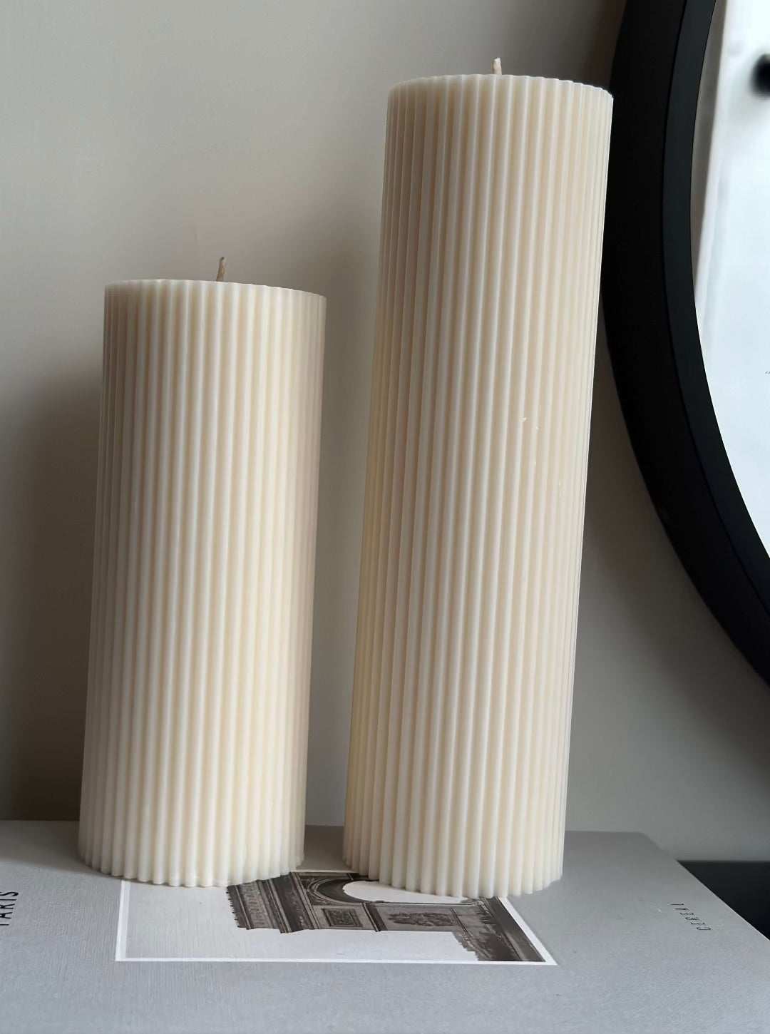 Minimalist Pillar Candle Gift Set of 3 | Luxury Gifts - Designs by Inaya