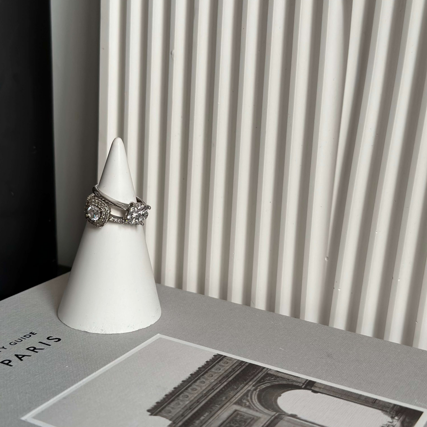 Stone Decor Ring Display Stand for Vanity or Home Organization - Designs by Inaya