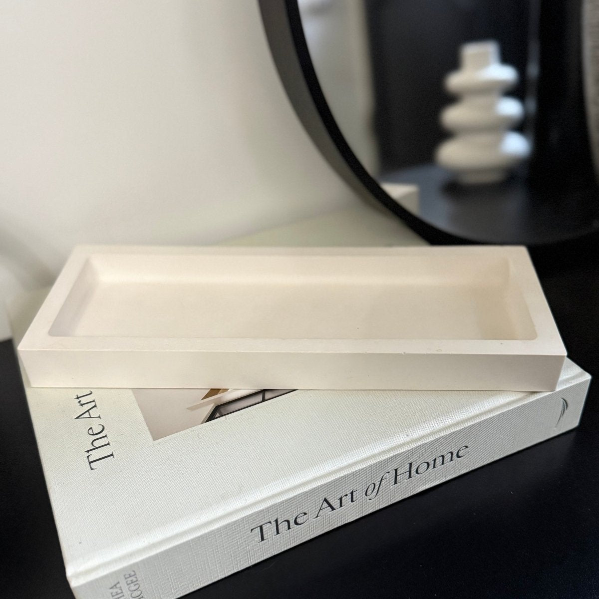 Large rectangular Stone Decor Tray - Designs by Inaya
