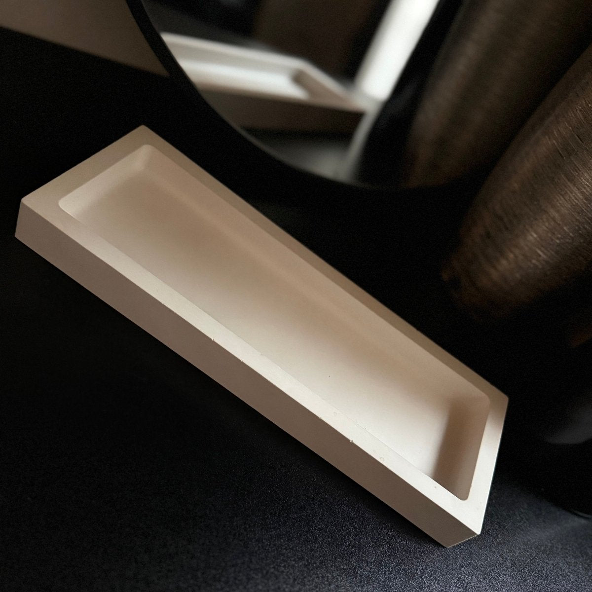 Large rectangular Stone Decor Tray - Designs by Inaya