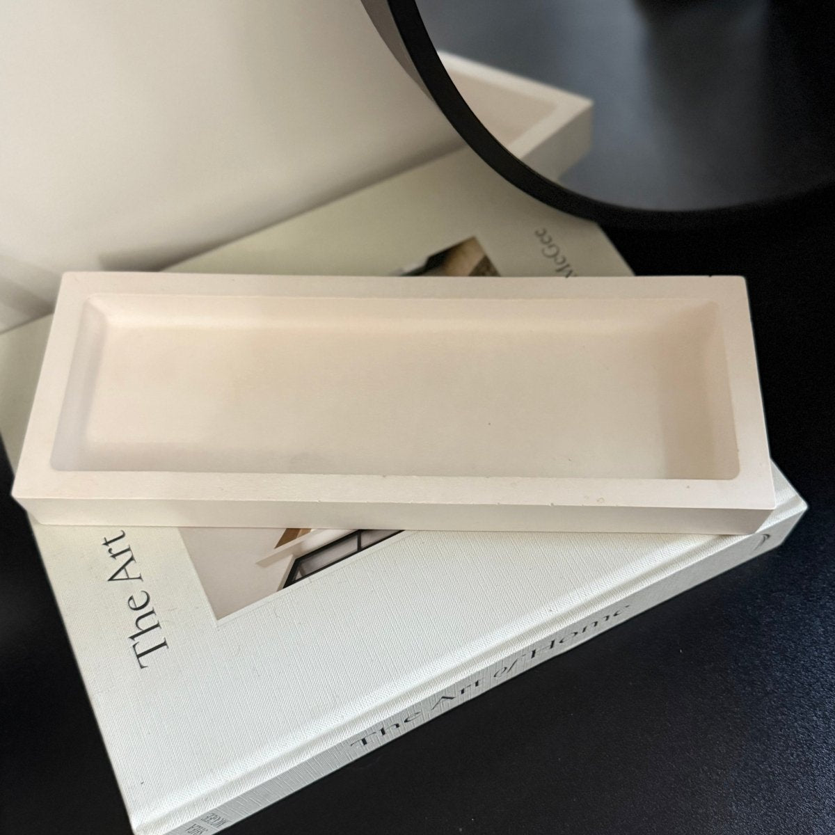 Large rectangular Stone Decor Tray - Designs by Inaya