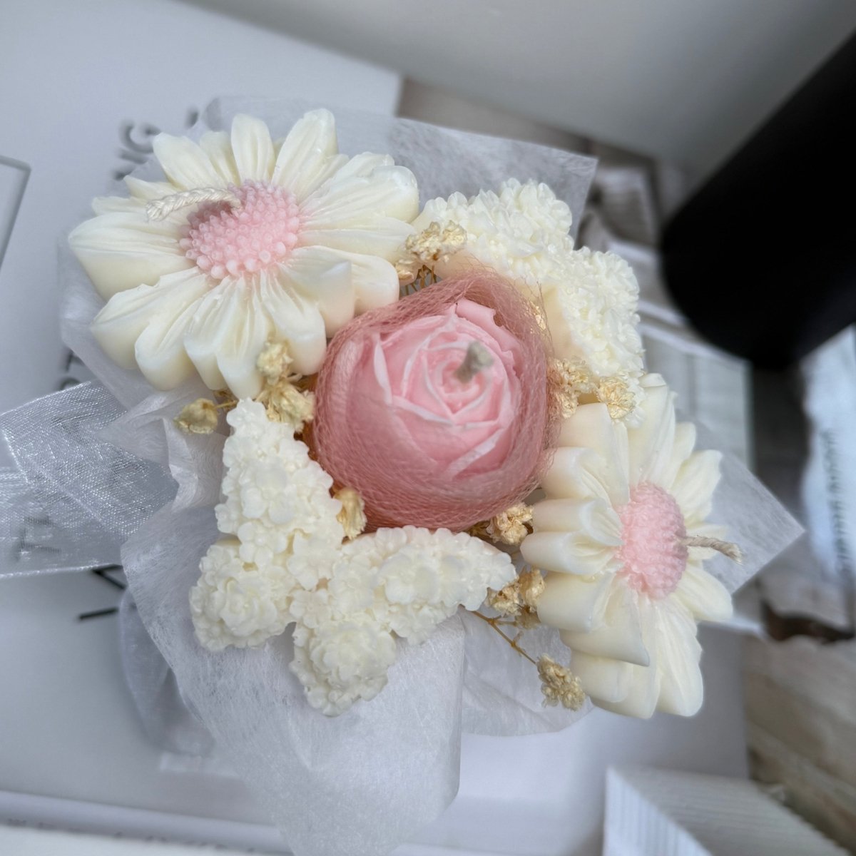 Mini Flower Candle Bouquet Gift Box - Designs by Inaya