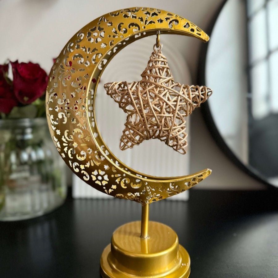 Moon & Star Decor Lamp | Eid - Designs by Inaya