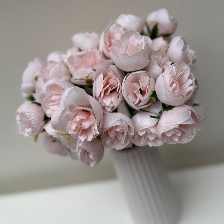 Pink Silk Peony Flowers - Designs by Inaya