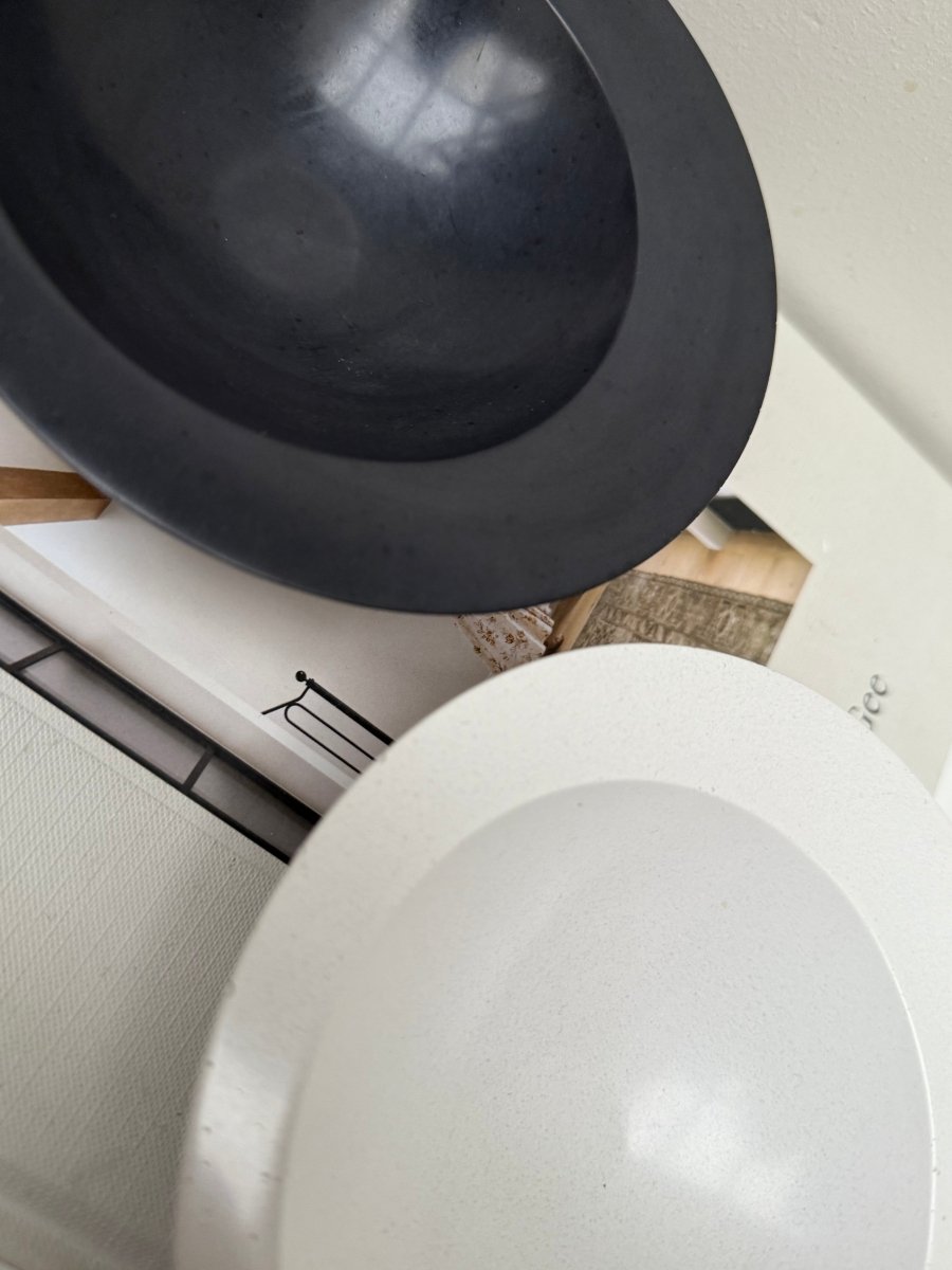 RAYA Minimalist White Stoneware Bowl