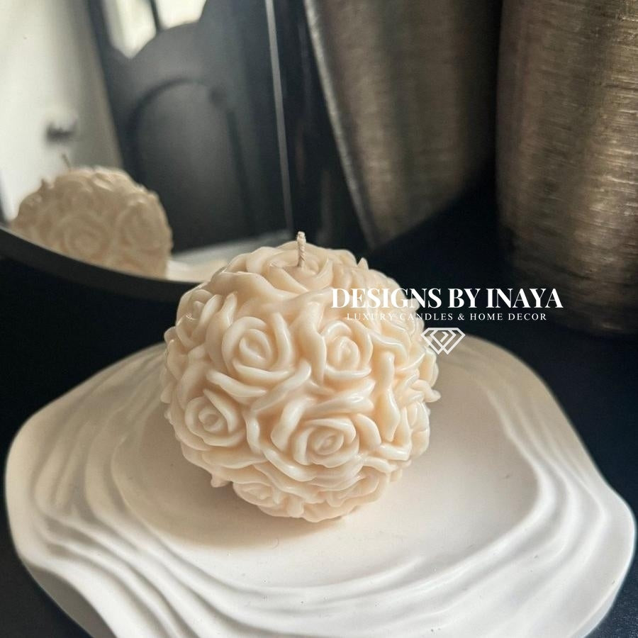 Rose Candle Gift Set | Diamante Luxury Gifts - Designs by Inaya