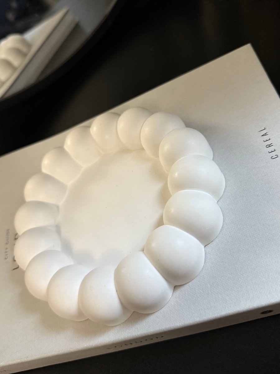 Round Stone Decorative Trinket Tray - Designs by Inaya