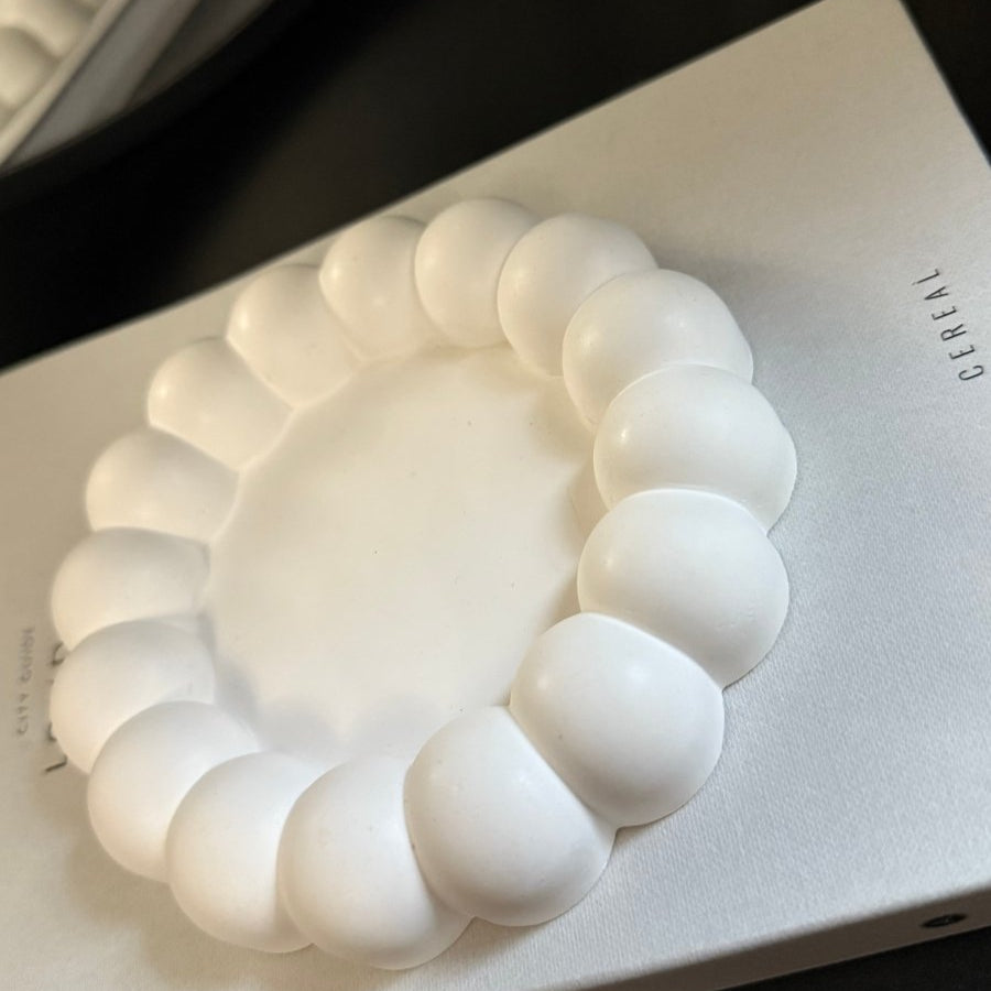 Round Stone Decorative Trinket Tray - Designs by Inaya