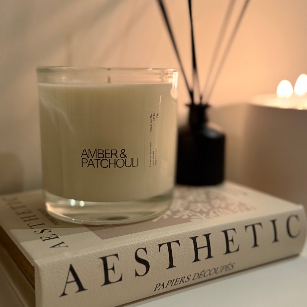 Scented Luxury Soy Wax Candle - Designs by Inaya