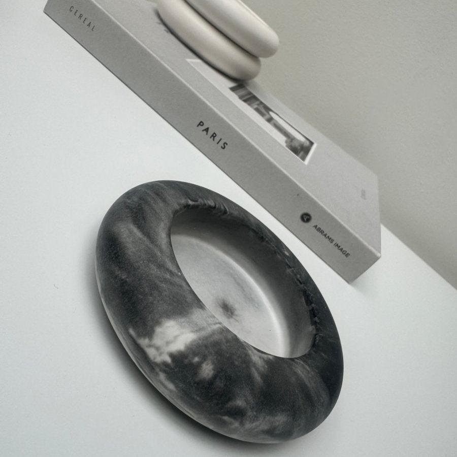 Small Stone Dish Candle holder - Designs by Inaya