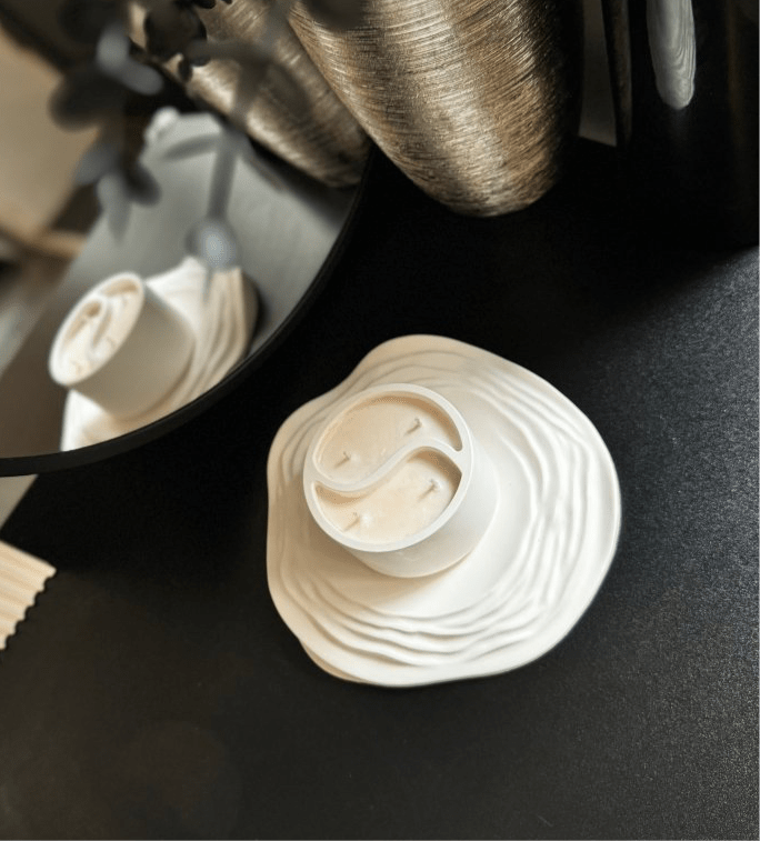 Swirl Stone Modern Decor Tray - Designs by Inaya