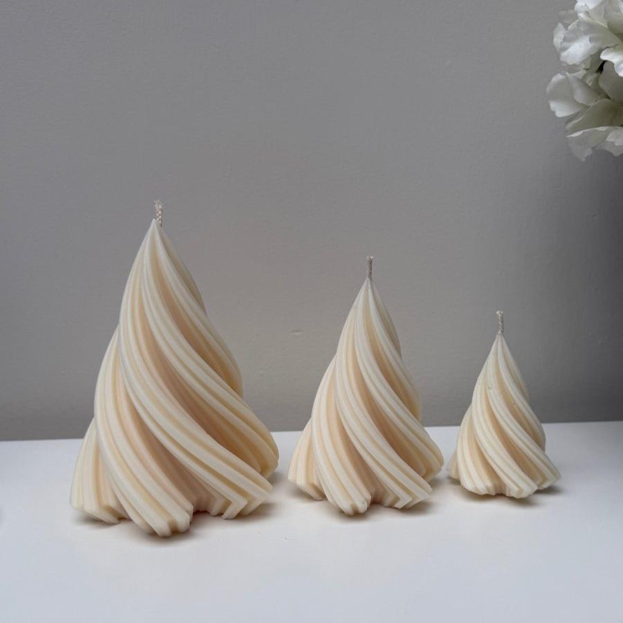 Twirl Christmas Tree Candles - Designs by Inaya