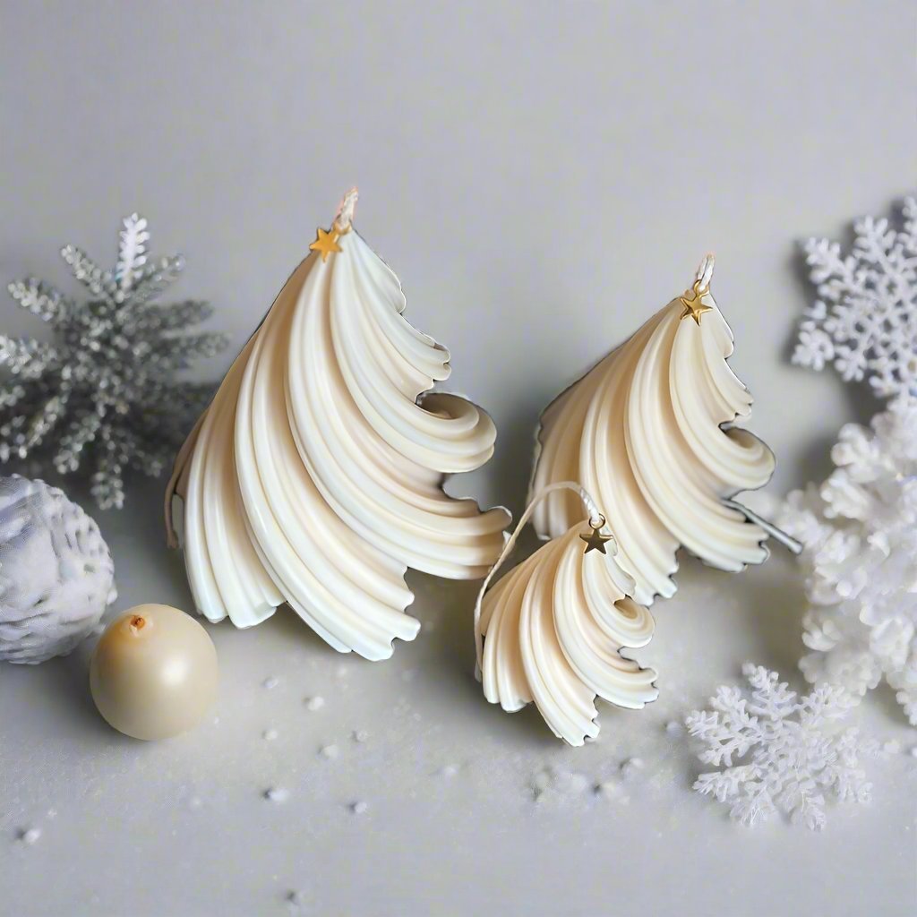 Twirl Christmas Tree Candles - Designs by Inaya