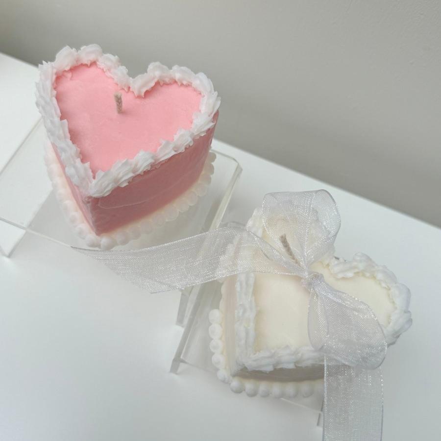 YUM Heart Cake Candle - Designs by Inaya