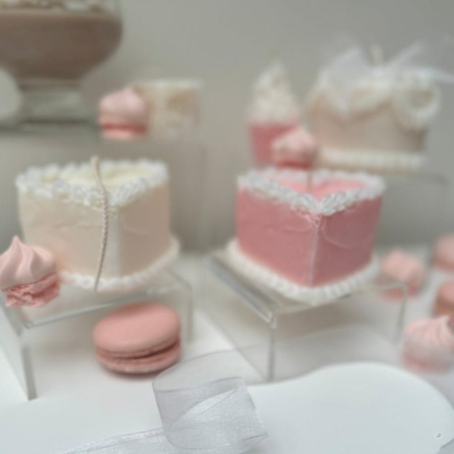 YUM Heart Cake Candle - Designs by Inaya