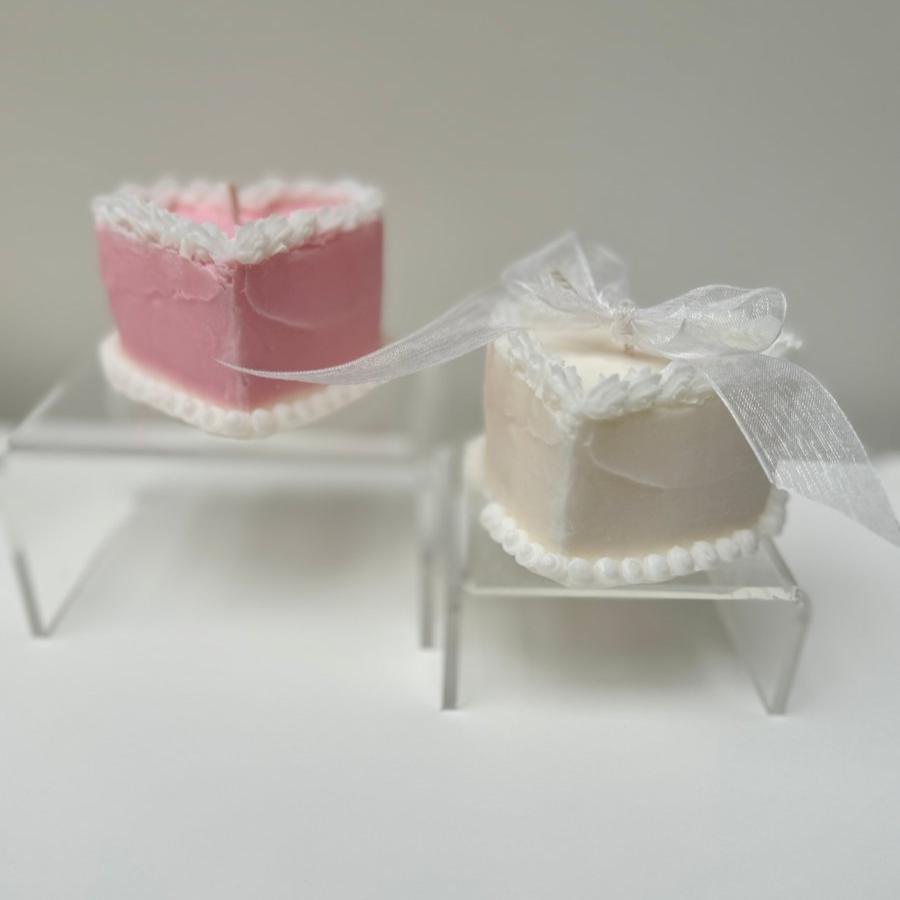YUM Heart Cake Candle - Designs by Inaya
