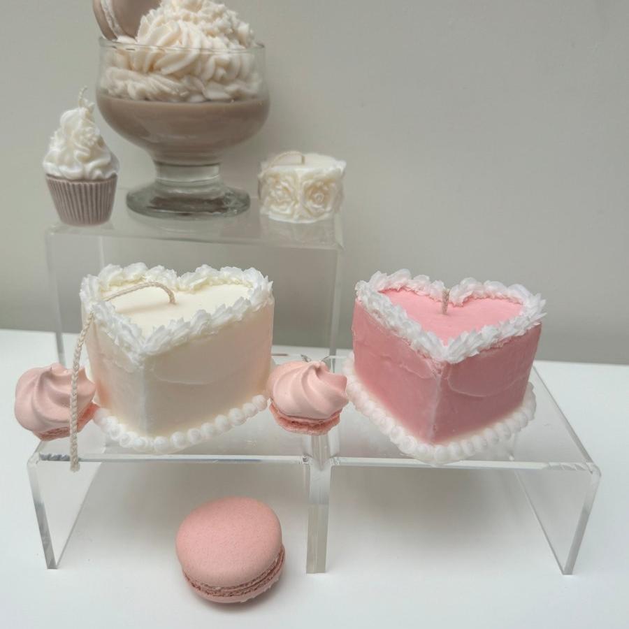 YUM Heart Cake Candle - Designs by Inaya