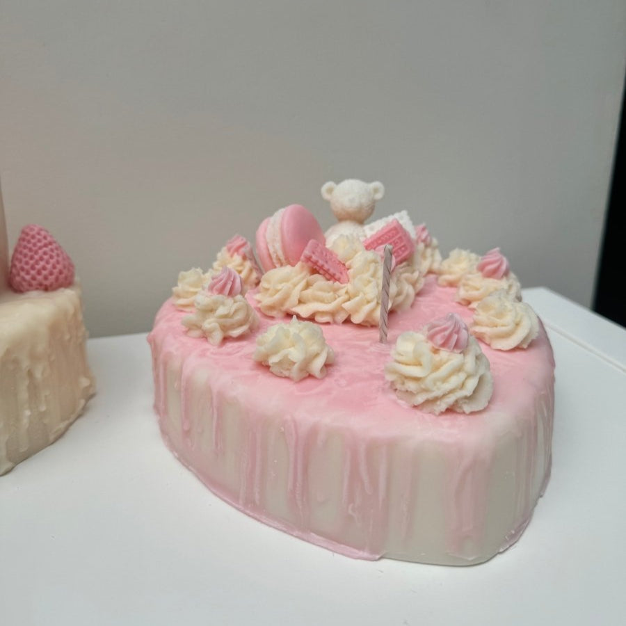 YUM Large Heart Drizzle Cake Candle - Designs by Inaya