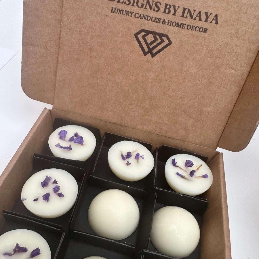 9 Botanical Soy Wax Melt Domes - Designs by Inaya