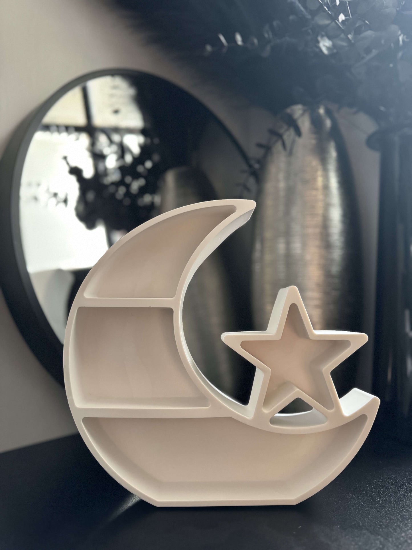 Eid Stone Moon & Star Display stand - Designs by Inaya