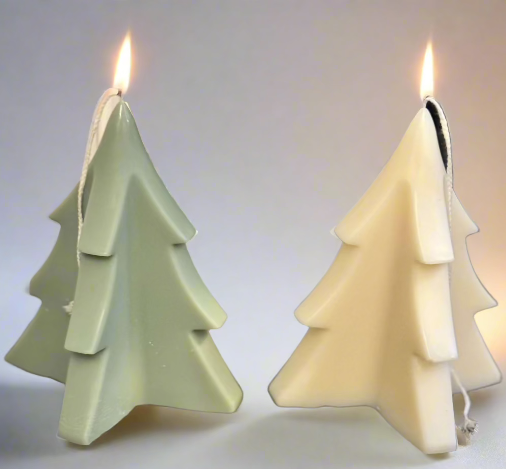 Christmas Tree Soy Wax Scented Sculpture Candle | Decoration | Perfect gift - Designs by Inaya
