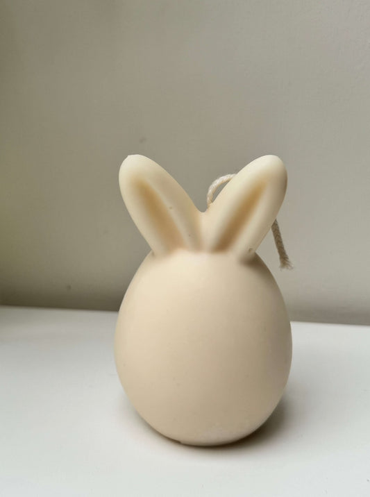 Cream cute bunny rabbit candle