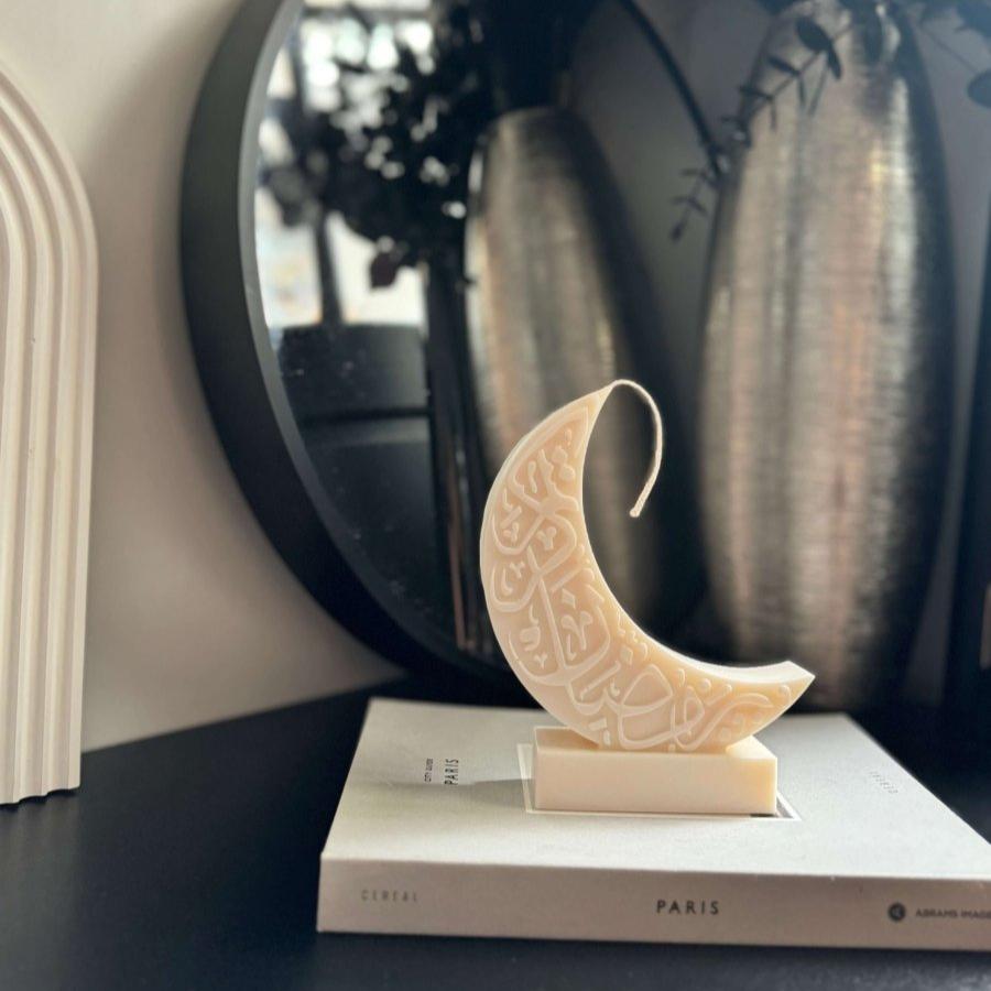 Arabic Moon Eid Candle - Designs by Inaya