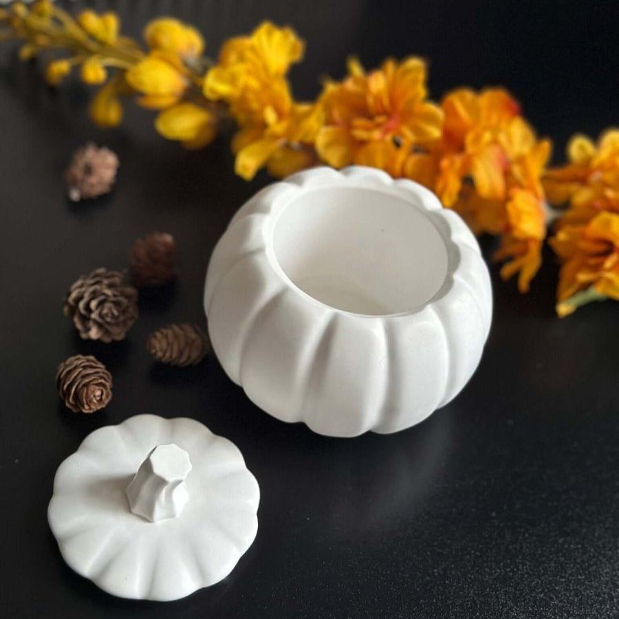 Pumpkin Jar with Lid - Designs by Inaya