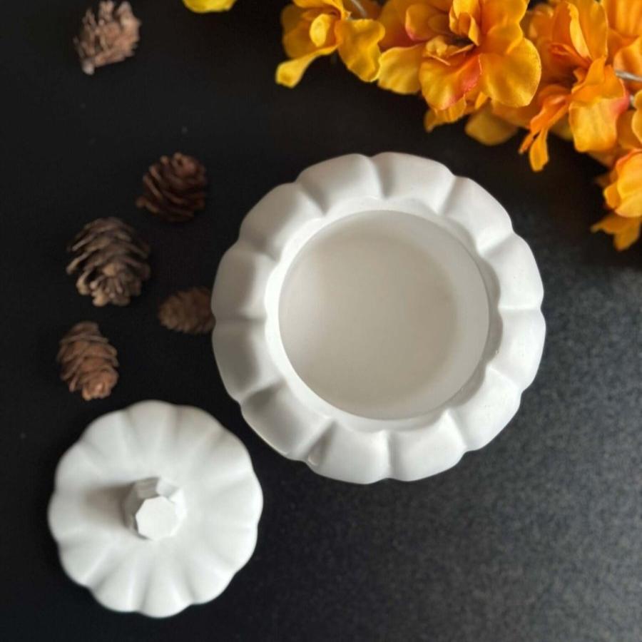 Pumpkin Jar with Lid - Designs by Inaya