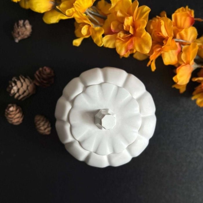 Pumpkin Jar with Lid - Designs by Inaya