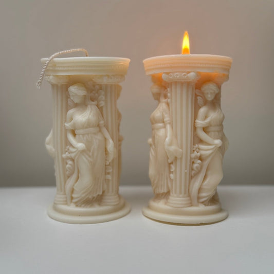 Athena scented candle minimalist interior styling - Designs by Inaya