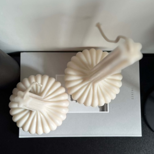 Aurora sculptural taper candle decorative soy wax candle