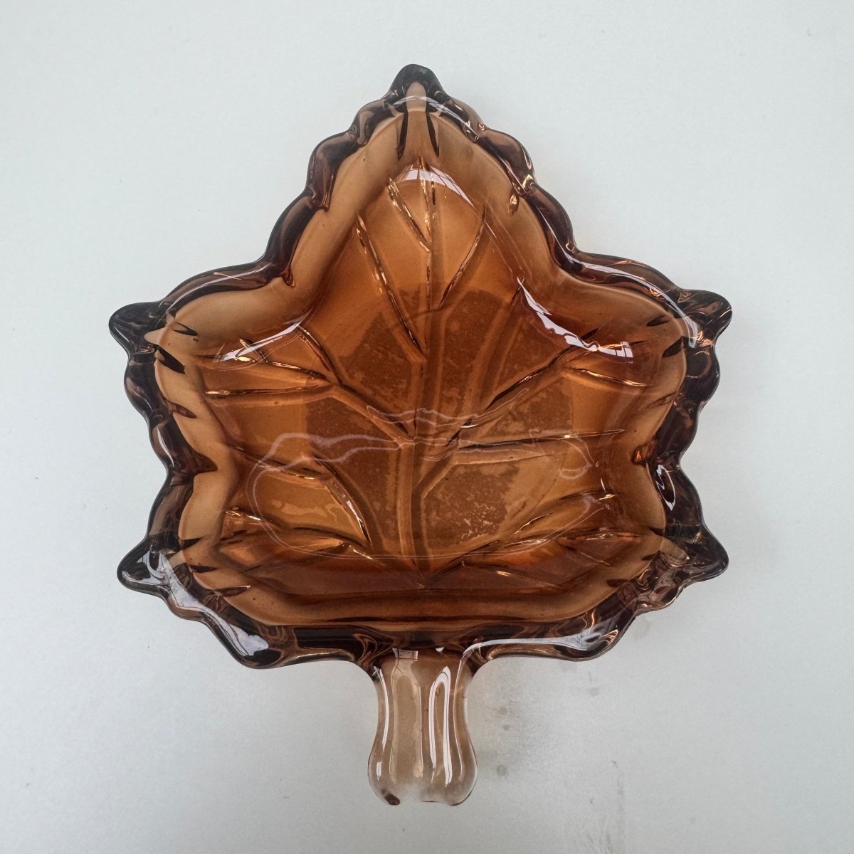 Autumn Home Maple Leaf Glass Small Trinket Tray - Designs by Inaya