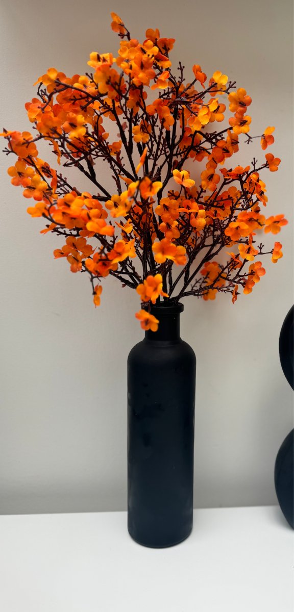 Autumn Orange Blossom flowers - Designs by Inaya