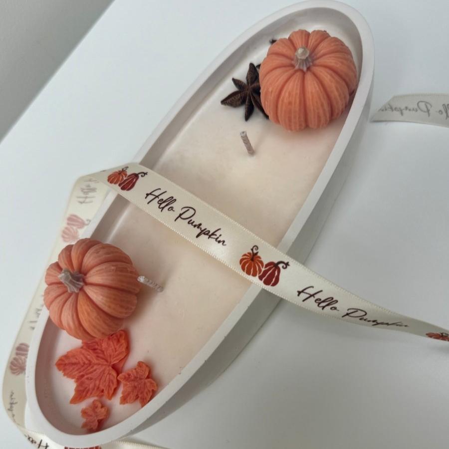 Autumn Home - Pumpkin Container Candle - Pumpkin Spice Latte Fragrance - Designs by Inaya