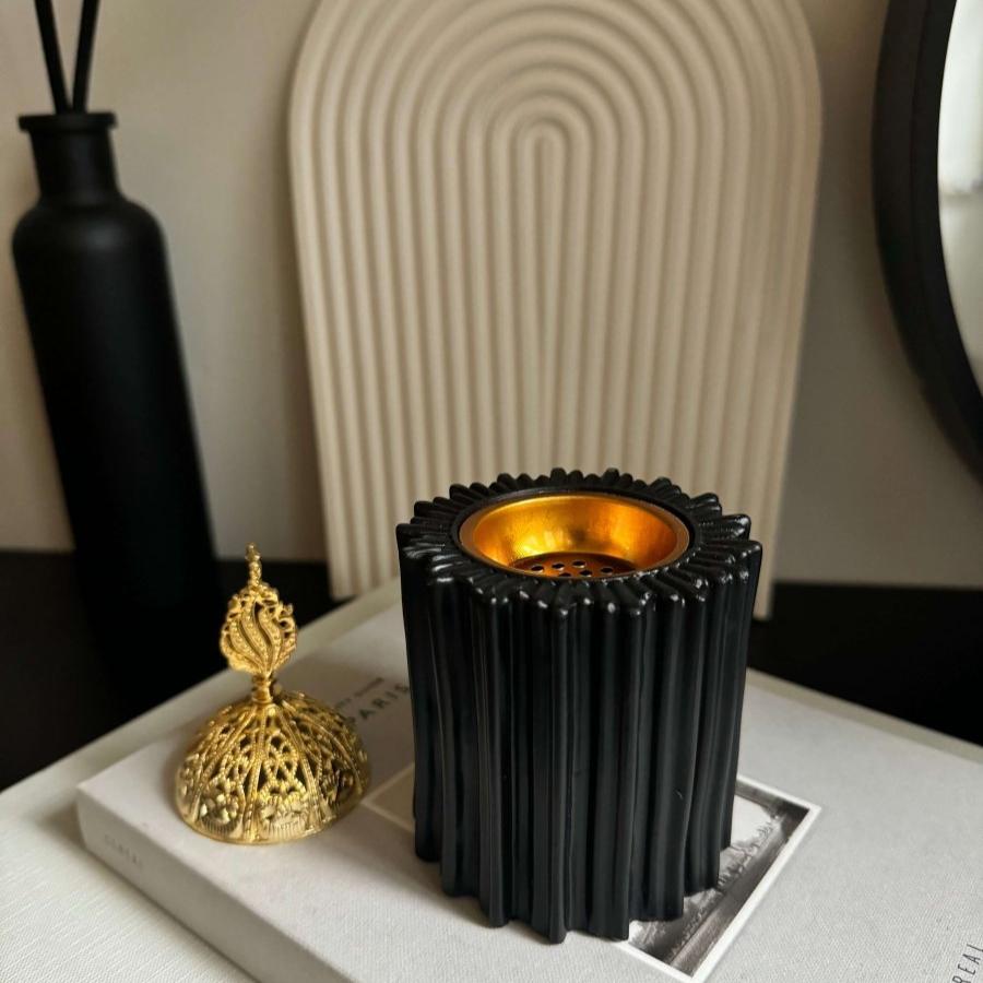 Bakhoor Incense Burner | Gold | White | Black - Designs by Inaya