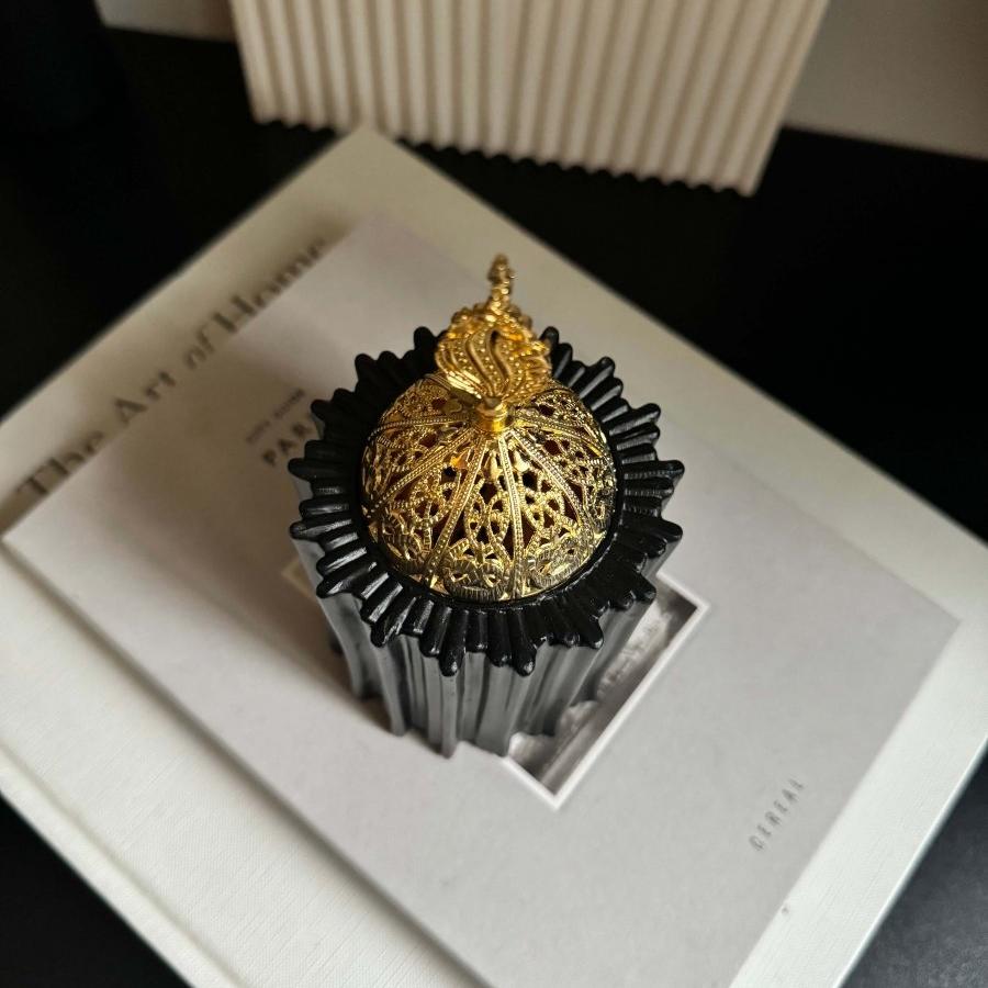 Bakhoor Incense Burner | Gold | White | Black - Designs by Inaya