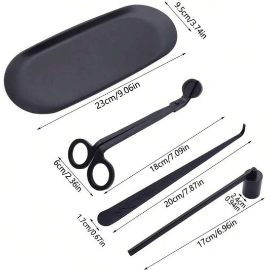 Black Candle Accessory set - Designs by Inaya