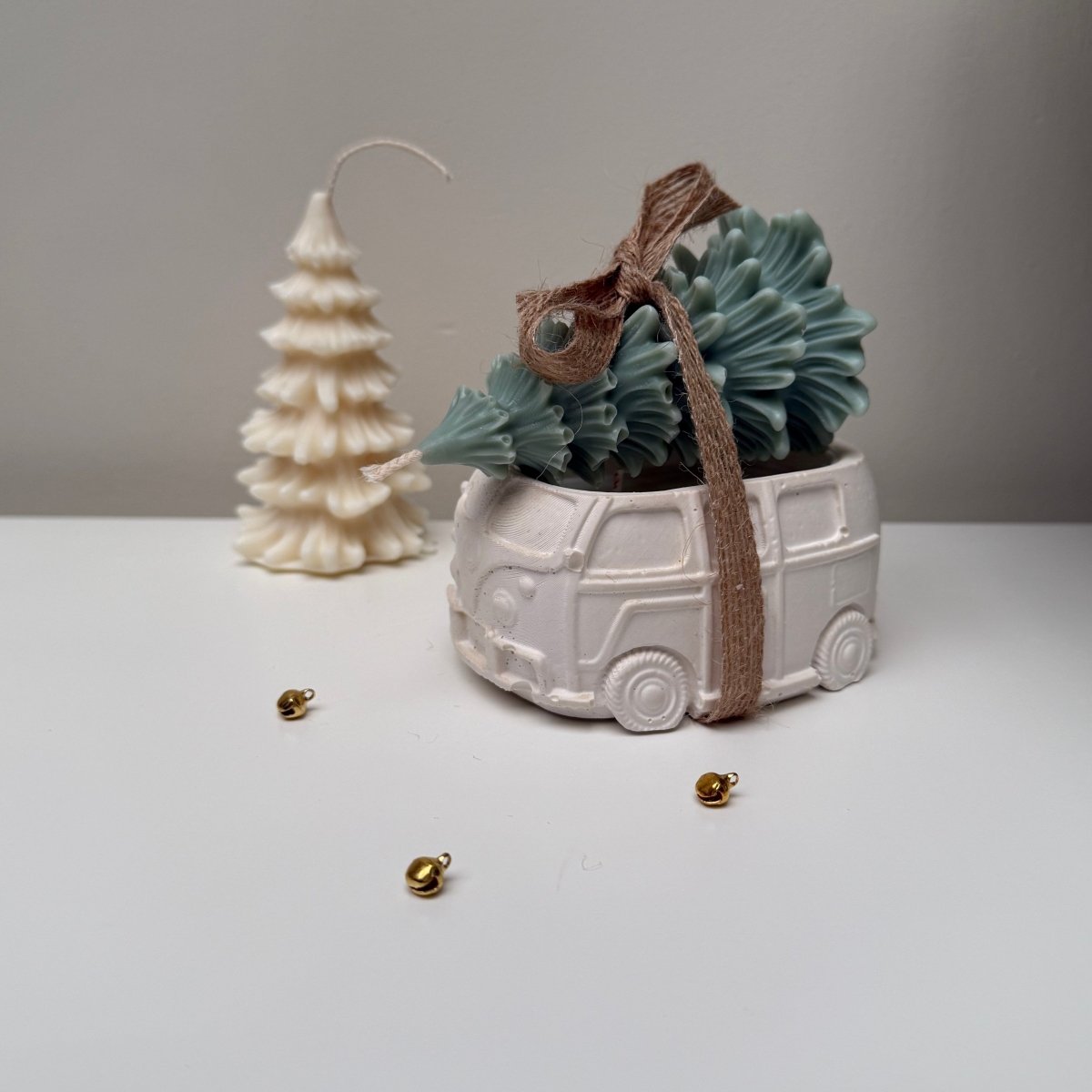 Christmas Camper Van & Tree Scented Candle gift Set - Designs by Inaya