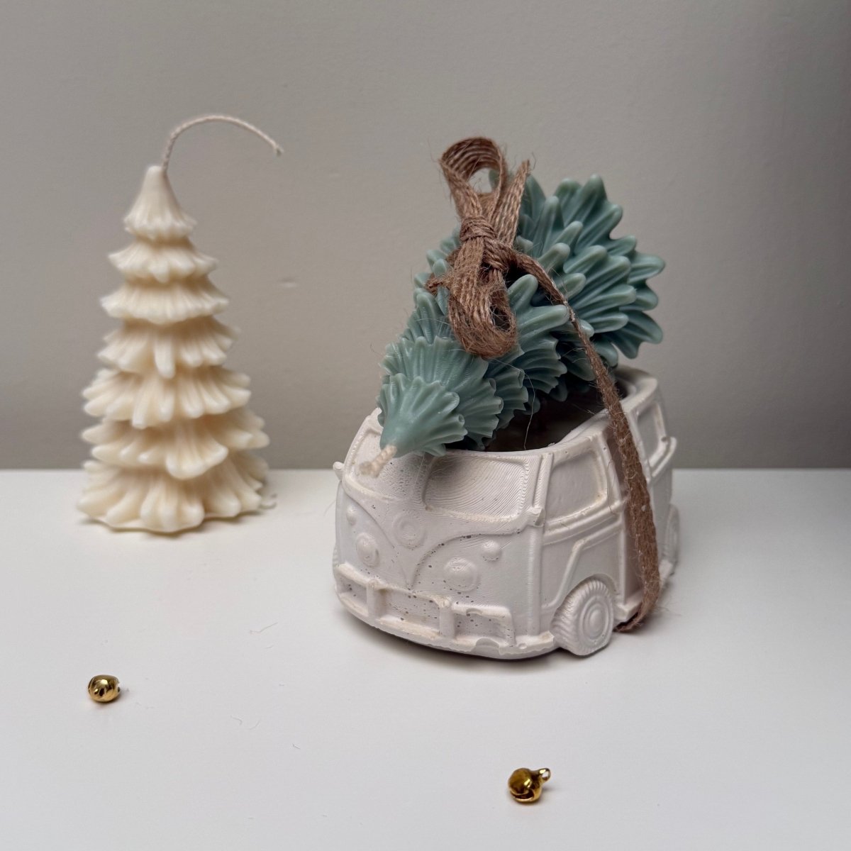 Christmas Camper Van & Tree Scented Candle gift Set - Designs by Inaya